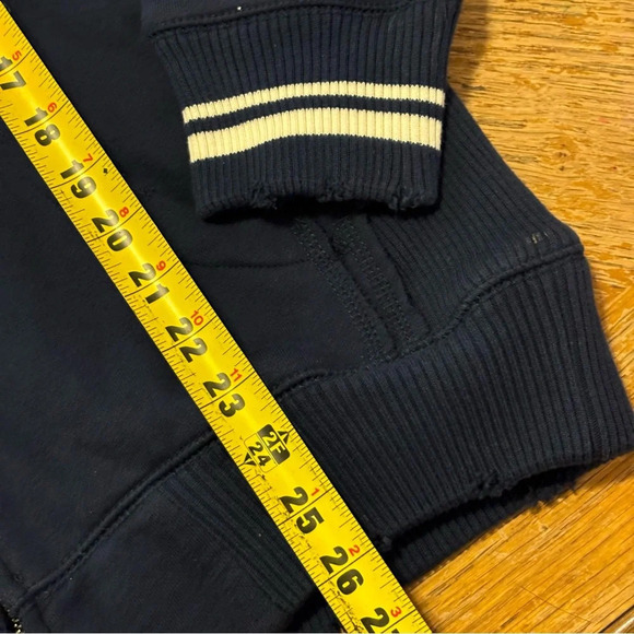 Mitchell & Ness Dallas Cowboys Size Medium full zip up Hoodie Blue Distressed - Picture 5 of 8